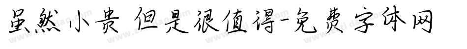 虽然小贵 但是很值得字体转换
